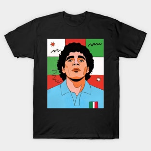 Diego Maradona Pop Art Original Illustration T-Shirt